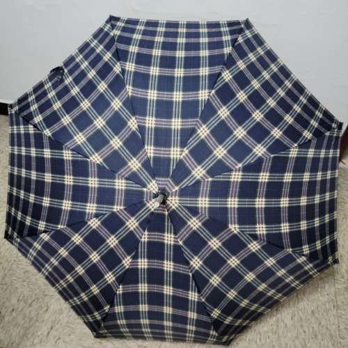 自動 直傘 經典格紋 超大 118cm 雨傘 抗風 抗UV 附帶傘套 混塑膠鋁合金 Classic Pl...