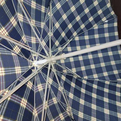 自動 直傘 經典格紋 超大 118cm 雨傘 抗風 抗UV 附帶傘套 混塑膠鋁合金 Classic Pl...