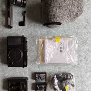 Mint condition Fujifilm XE-3 XE3 black body with accessories, not XE4 XE-4 X100
