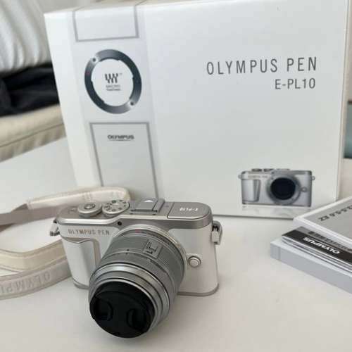 Olympus PEN E-PL10 （白色）14-42mm EZ (連40-150mm R雙鏡頭）