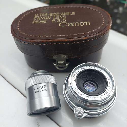 CANON 28MM F3.5 LTM + VIEW FINDER