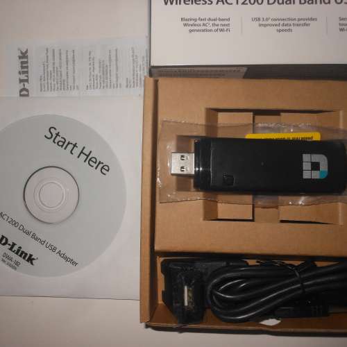 D-LINK Wireless AC1200 USB Adapter DWA-182 USB3.0 雙頻無線 WiFi手指