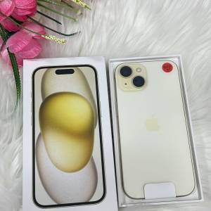 Iphone 15 256Gb 行貨，黄色 ，4月頭剛出，全新未用（0次充電）一年保養。