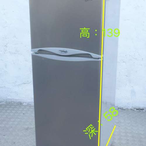 雪櫃 (雙門惠而浦)WF175/8 95%新 139CM高 100%正常 九成新以上 包送貨安裝 二手電器