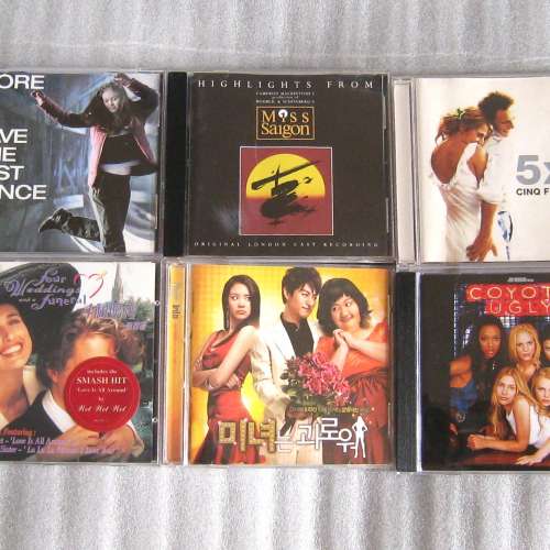 OST CD,miss saigon,save the last dance,coyote ugly,four wedding & a funeral,..
