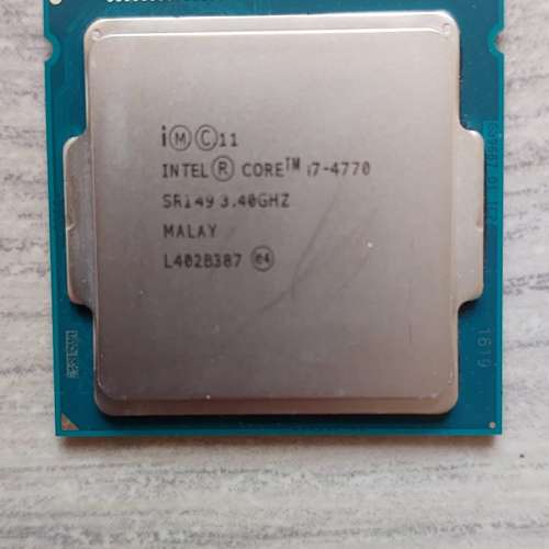 Intel i7-4770 3.40GHz -3.9 Max CPU 8M cache