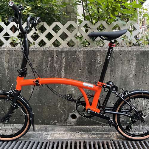 特價 新款 Ruhm rc 7speed C剎 M把 鉻鉬鋼 折叠車 送前後蛙燈 叮叮