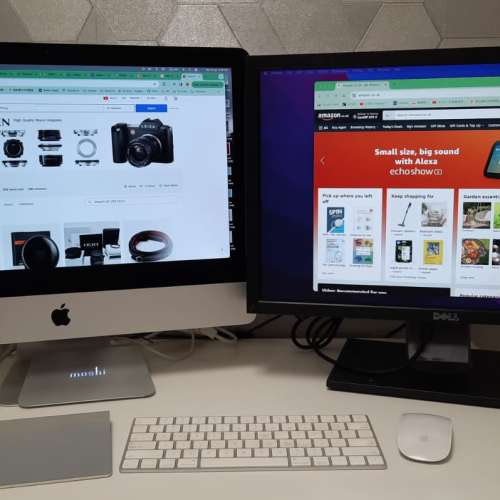 iMac 21.5" 2.3GHz Dual-Core Intel Core i5 (2019), Dell 2209WA 22” Monitor