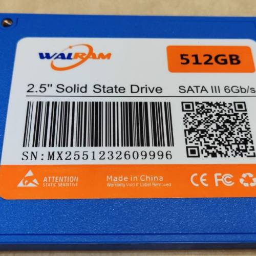 全新 SSD 512GB