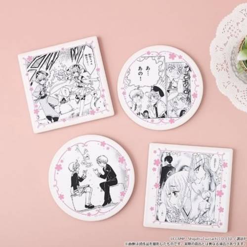 百變小櫻小狼日本原畫展雲石杯墊（包順豐）