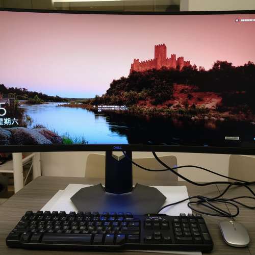 Dell 34 Curved Gaming Monitor S3422DWG 34 吋 WQHD 遊戲專用曲面顯示器