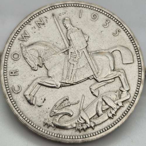 1935 英國 1 克郎 ( 纪念銀幣)(0.5 silver)