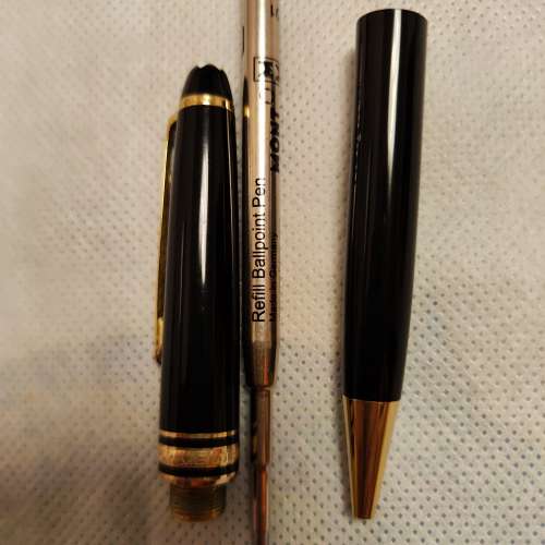 Montblanc 萬寶龍大師傑作， 經典系列，鍍金質 鋼珠筆