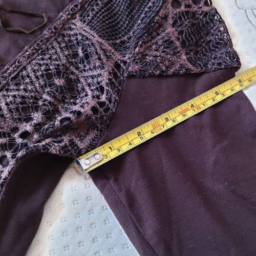 全新啡色半針織長袖衫 上衣 T恤 襯衫 襯衣 tee恤