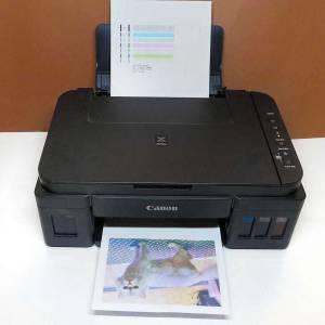 特價機8成墨水即日交收合出單出稿性能良好CANON G3000可快速加墨Scan printer可app...
