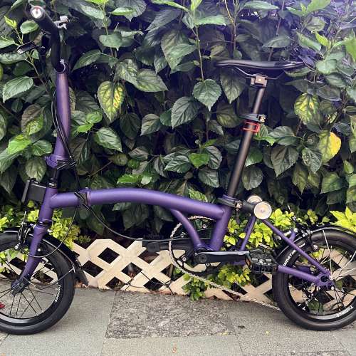 最新版本 MINT BOB 3  14吋 3速鉻鉬鋼車架 小布式折叠車 送前後蛙燈叮叮