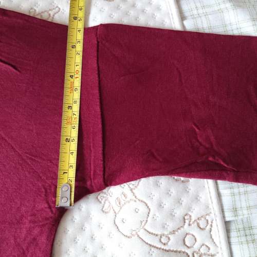 全新棗紅色中袖淨色T-Shirt 上衣 中袖T恤 襯衫 襯衣 中袖tee恤 短袖衫 中袖衫