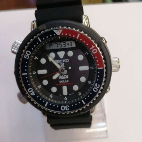 Seiko Padi Arno 200mm Ana-Digital Solar Diver Watch