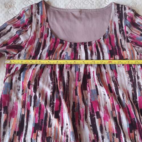 全新雜色直條中袖T-Shirt 上衣 中袖T恤 襯衫 襯衣 中袖tee恤 短袖衫 中袖衫