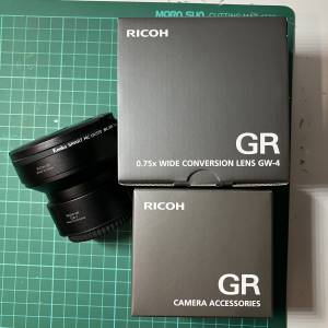 Ricoh wide conversion lens GW-4 & GA-1 (for GR3)