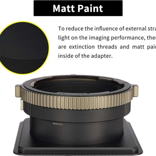 XPIMAGE Mamiya 645 M645 Mount SLR Lens To ALPA 12 System Cameras