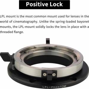 XPIMAGE Arri LPL (Large Positive Lock) Mount Lens To PHANTOM Cinema Cameras Flex