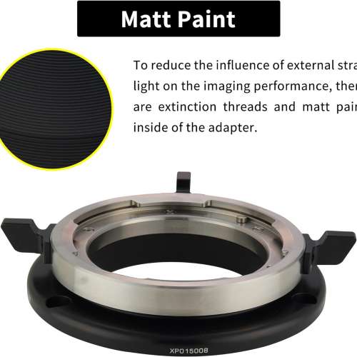 XPIMAGE Arri LPL (Large Positive Lock) Mount Lens To PHANTOM Cinema Cameras Flex