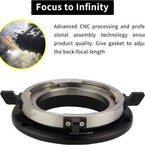 XPIMAGE Arri LPL (Large Positive Lock) Mount Lens To PHANTOM Cinema Cameras Flex