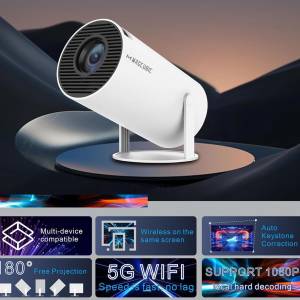 Mini Projector with Android 11, Portable Projector 4K 1080P Full HD