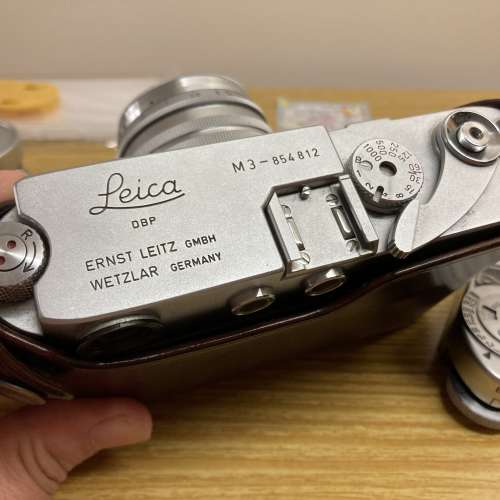 Leica M3 1957 DS 連兩鏡一測光錶送真皮套