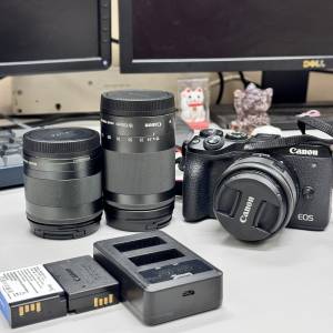 [不散賣]Canon M6 mark ii with kit lens +11-22mm+18-150mm lens