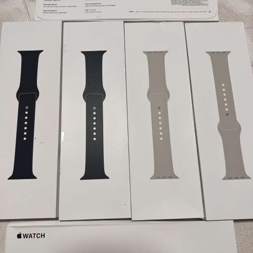 100%全新原裝Apple Watch 45mm 午夜籃/星光色運動錶帶益用家140$
