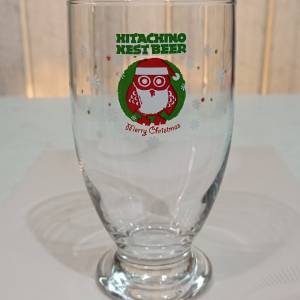 全新 HITACHINO NEST BEER Glass (Merry Christmas🎄) 常陸野貓頭鷹啤酒杯（聖誕節版...