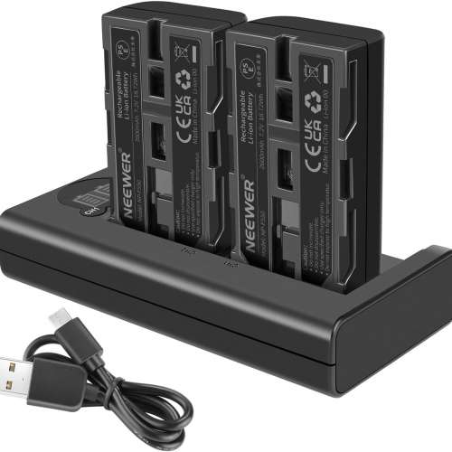 NEEWER NP-F550 Lithium-Ion Battery Pack With LCD Display Dual USB-C / Micro USB