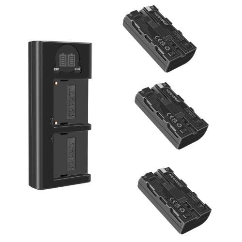 NEEWER NP-F550 Lithium-Ion Battery Pack With LCD Display Dual USB-C / Micro USB