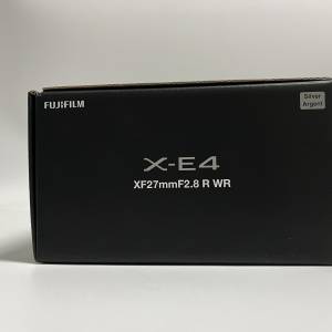 Fujifilm X-E4 body, XF 27mm f/2.8 R WR (Silver)