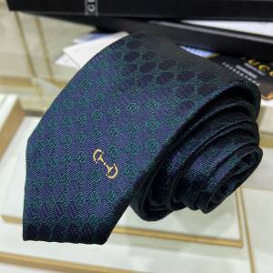 Gucci 古馳男士領帶系列【GG馬銜扣領帶】