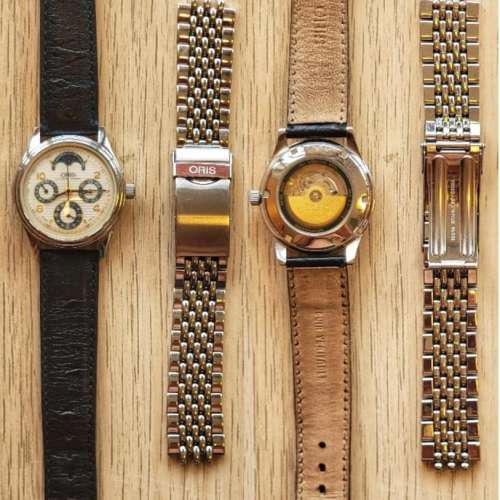 瑞士Swiss豪利時Oris月相盈虧古早Artelier系列錶,98%新,港行