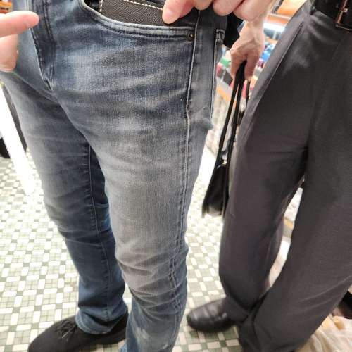 (全新) 全手工真皮銀包 (可放得入前褲袋)