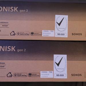 全新原裝IKEA×SONOS wifi喇叭 gen 2(第二代)   黑/白  行貨 3腳插   原價$999