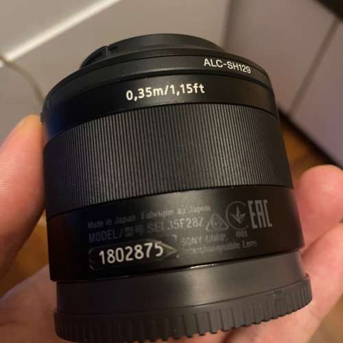 SONY ZEISS F2.8 35MM FE