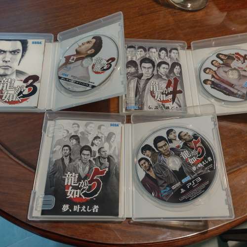 PS3 game 人中之龍 龍如 3 4 5 集