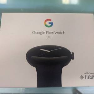 全新BRAND NEW Google Pixel Watch 1 LTE Unlocked Matte Black, Obsidian Band 黑...