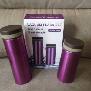 ✈️ Vacuum Flask Set 200ml + 300ml Water Bottle NEW 全新 保温杯 2件套裝 水瓶 🚢