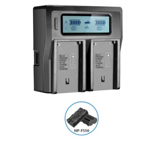 Neewer NP-F550 Battery with AC Charger Kit (2600mAh) For Sony 代用鋰電池