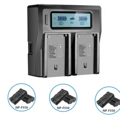 Neewer NP-F550 Battery with AC Charger Kit (2600mAh) For Sony 代用鋰電池