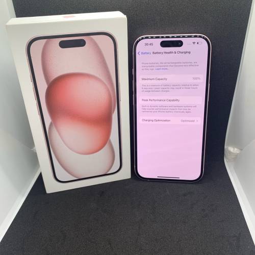 #iphone15，256GB，粉色pink，2sim卡，國行貨，電🔋battery 100%