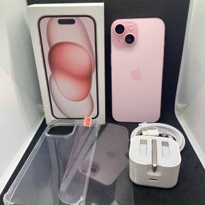 #iphone15，256GB，粉色pink，2sim卡，國行貨，電🔋battery 100%
