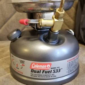 Coleman dual fuel stove Model 533跟filter