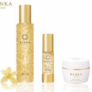 日本製造 KINKA 金華金箔3件套裝 化妝水 保濕精華 保濕霜